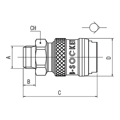 RS PRO Nickel Plated Brass Male Quick Air Coupling, G 1/2 Male 1/2in Threaded
