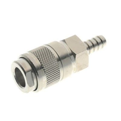 RS PRO Brass Male Quick Air Coupling, 8mm Hose Barb