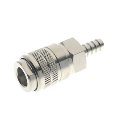 RS PRO Brass Male Quick Air Coupling, 8mm Hose Barb