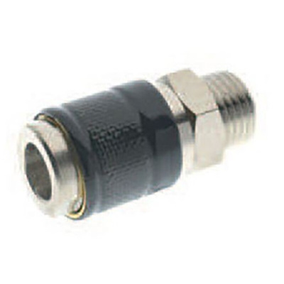RS PRO Brass Female Quick Air Coupling, G 1/8 Male Threaded