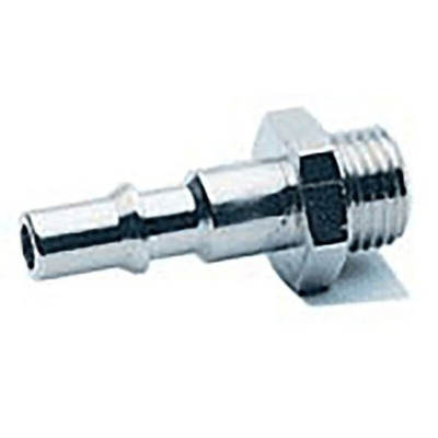 RS PRO Brass Male Coupler Nipple, G 1/4 Male 1/4in Threaded