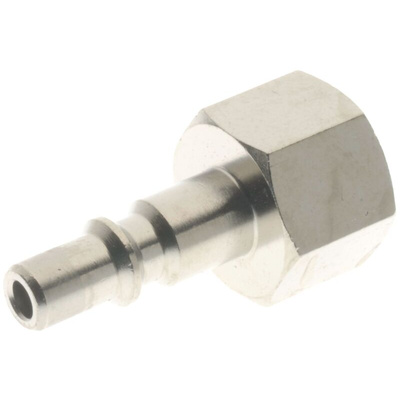 RS PRO Brass Female Pneumatic Elbow Threaded-to-Tube Adapter, 1/8 in Female 7.5mm Threaded
