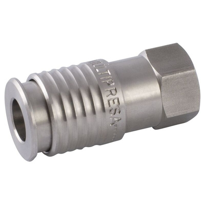 RS PRO Steel Female Pneumatic Straight Threaded-to-Tube Adapter, 1/2 in Female 21mm Threaded, Tube