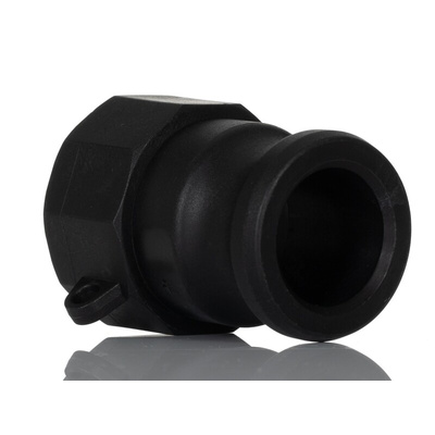 RS PRO Polypropylene Resin Female, Male Pneumatic Quick Connect Coupling, BSPP 1 in G1in Threaded
