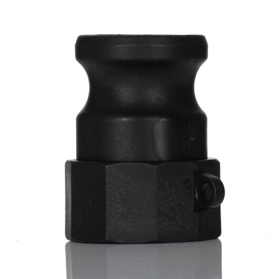 RS PRO Polypropylene Resin Female, Male Pneumatic Quick Connect Coupling, BSPP 1 in G1in Threaded