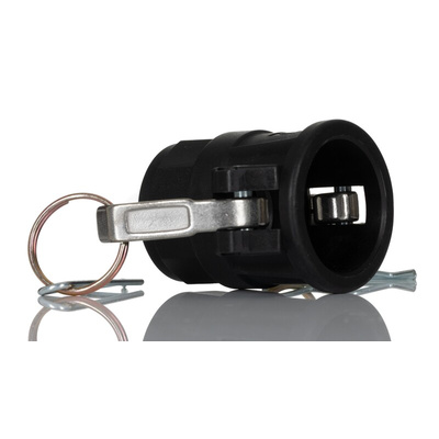 RS PRO Polypropylene Resin Female Pneumatic Quick Connect Coupling, BSPP 1 in Thread