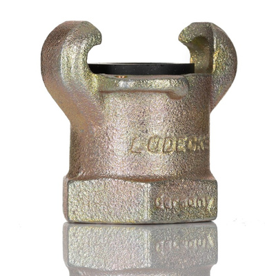 RS PRO Iron Female Pneumatic Quick Connect Coupling, NPT 1 Female 1in Threaded