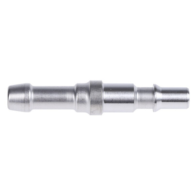 Staubli – Fluid Connectors Stainless Steel Male Safety Quick Connect Coupling, 8mm Hose Barb