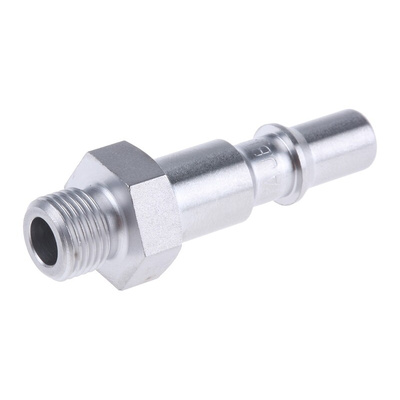 Staubli – Fluid Connectors Stainless Steel Male Safety Quick Connect Coupling, G 1/8 Male Threaded