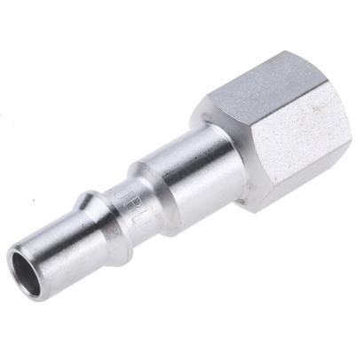 Staubli – Fluid Connectors Stainless Steel Female Safety Quick Connect Coupling, G 1/8 Female Threaded