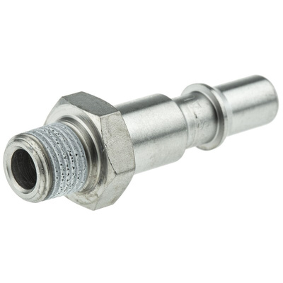 Staubli – Fluid Connectors Male Safety Quick Connect Coupling, G 1/8 Male Threaded
