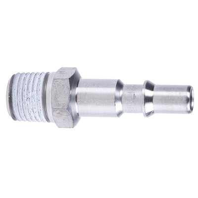 Staubli – Fluid Connectors Male Safety Quick Connect Coupling, G 1/4 Male Threaded
