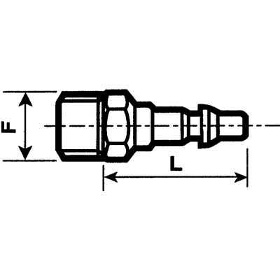 Staubli – Fluid Connectors Male Safety Quick Connect Coupling, G 3/8 Male Threaded