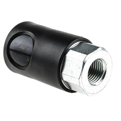 Staubli – Fluid Connectors Polyamide Female Safety Quick Connect Coupling, G 1/4 Female Threaded