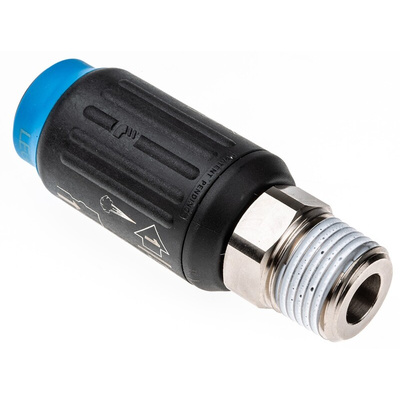 Legris Reinforced Polymer Male Pneumatic Quick Connect Coupling, R 1/2 Male Threaded