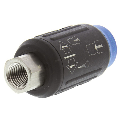 Legris Reinforced Polymer Female Pneumatic Quick Connect Coupling, G 1/4 Female Threaded