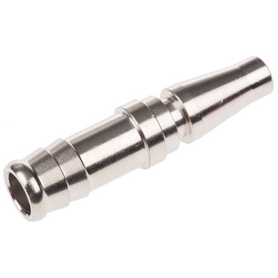 RS PRO Brass Male Pneumatic Quick Connect Coupling, 10mm Hose Barb
