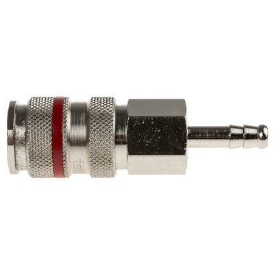 RS PRO Brass Male Pneumatic Quick Connect Coupling, 6mm Hose Barb