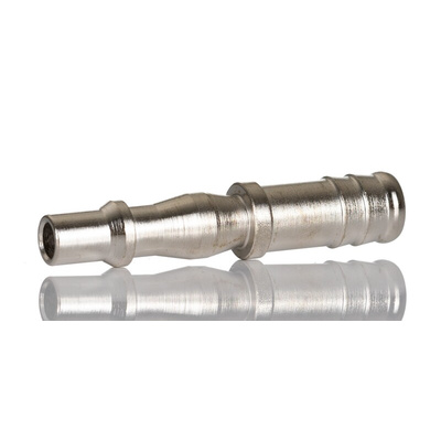 RS PRO Brass Male Pneumatic Quick Connect Coupling, 10mm Hose Barb