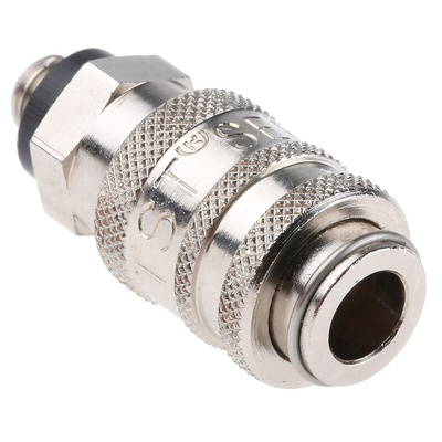 RS PRO Brass Male Pneumatic Quick Connect Coupling, Metric M5 Male Threaded
