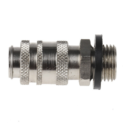 RS PRO Brass Male Pneumatic Quick Connect Coupling, G 1/8 Male Threaded
