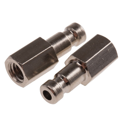 RS PRO Brass Female Pneumatic Quick Connect Coupling, Metric M5 Female Threaded