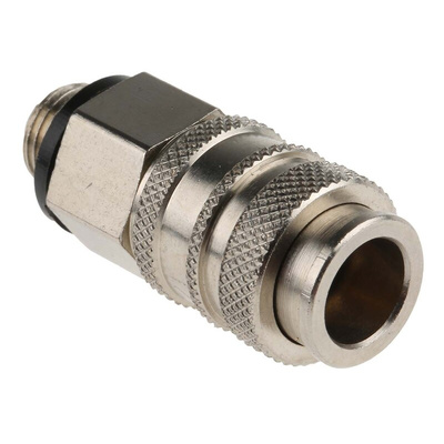 RS PRO Brass Male Pneumatic Quick Connect Coupling, G 1/8 Male Threaded