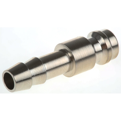 RS PRO Brass Male Pneumatic Quick Connect Coupling, 6mm Hose Barb