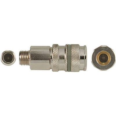 RS PRO Brass Male Pneumatic Quick Connect Coupling, R 1/2 Male Threaded