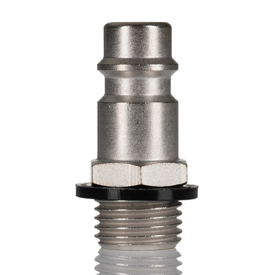 RS PRO Brass Male Pneumatic Quick Connect Coupling, G 1/4 Male Threaded