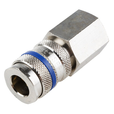 RS PRO Steel Female Pneumatic Quick Connect Coupling, G 1/2 Female Threaded