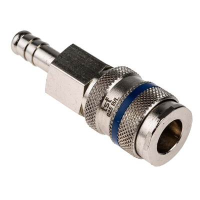 RS PRO Steel Male Pneumatic Quick Connect Coupling, 8mm Hose Barb