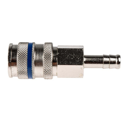 RS PRO Steel Male Pneumatic Quick Connect Coupling, 8mm Hose Barb