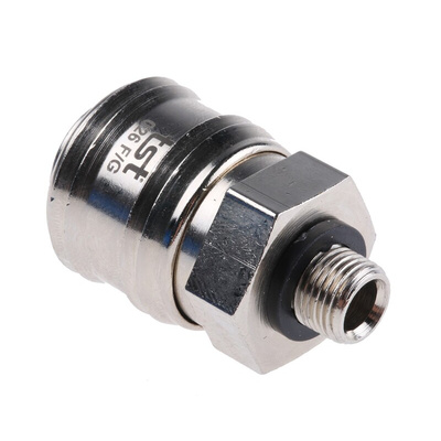 RS PRO Brass Male Pneumatic Quick Connect Coupling, G 1/8 Male Threaded