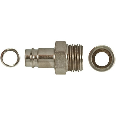 RS PRO Brass Male Pneumatic Quick Connect Coupling, G 3/8 Male Threaded