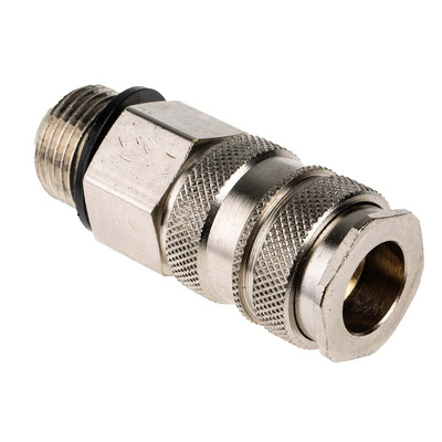 RS PRO Brass Male Pneumatic Quick Connect Coupling, G 1/2 Male Threaded