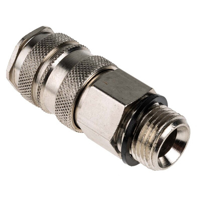 RS PRO Brass Male Pneumatic Quick Connect Coupling, G 1/2 Male Threaded