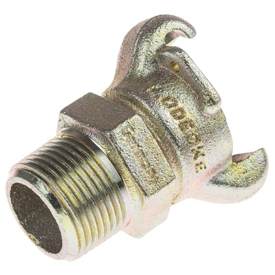 RS PRO Iron Male Pneumatic Quick Connect Coupling, NPT 1 Male Threaded