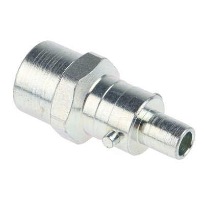 RS PRO Steel Female Pneumatic Quick Connect Coupling, Rp 1/4 Female Threaded