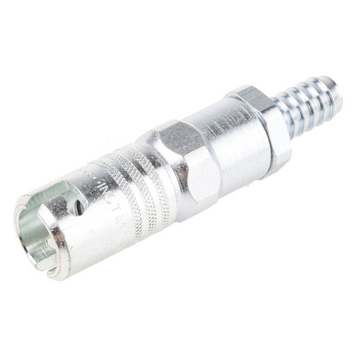 RS PRO Steel Male Pneumatic Quick Connect Coupling, G 3/8 Male 9.5mm Hose Barb