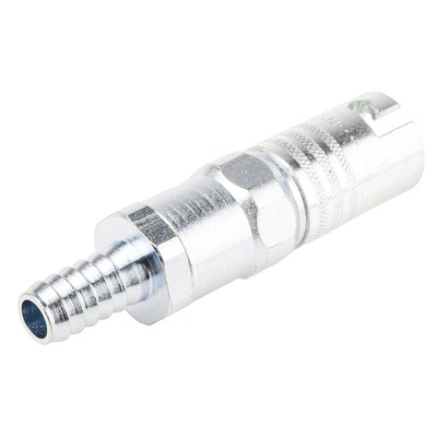 RS PRO Steel Male Pneumatic Quick Connect Coupling, G 3/8 Male 9.5mm Hose Barb
