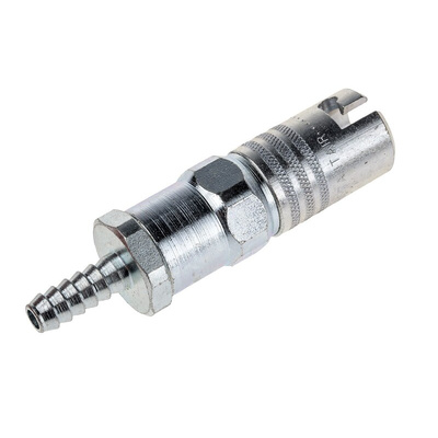 RS PRO Steel Male Pneumatic Quick Connect Coupling, G 1/4 Male 6.35mm Hose Barb