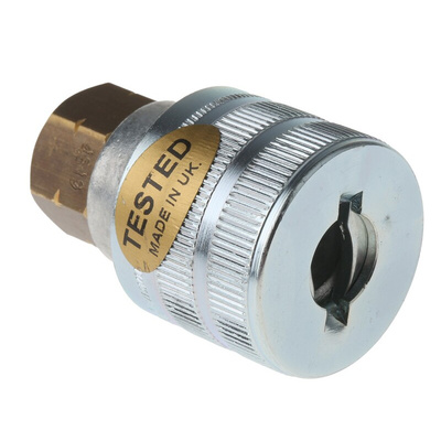 Parker Aluminium Female Pneumatic Quick Connect Coupling, G 1/4 Female Threaded