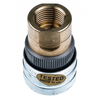 Parker Aluminium Female Pneumatic Quick Connect Coupling, G 1/2 Female Threaded