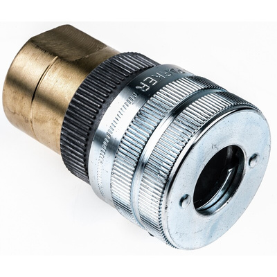 Parker Aluminium Female Pneumatic Quick Connect Coupling, G 1/2 Female Threaded