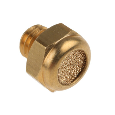 Legris 0673 Brass, Sintered Bronze 12bar Pneumatic Silencer, Threaded, M5 Male