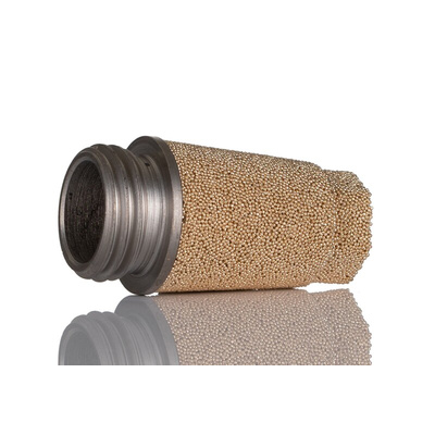 Legris 0670 Sintered Bronze 12bar Pneumatic Silencer, Threaded, G 1/4 Male