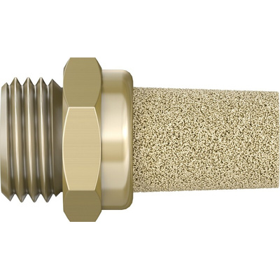 Festo AMTE Brass, Bronze 10bar Pneumatic Silencer, Threaded, G 1/4 Male