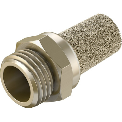 Festo AMTE Brass, Bronze 10bar Pneumatic Silencer, Threaded, G 1/4 Male
