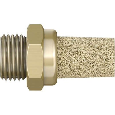 Festo AMTE Brass, Bronze 10bar Pneumatic Silencer, Threaded, G 1/8 Male